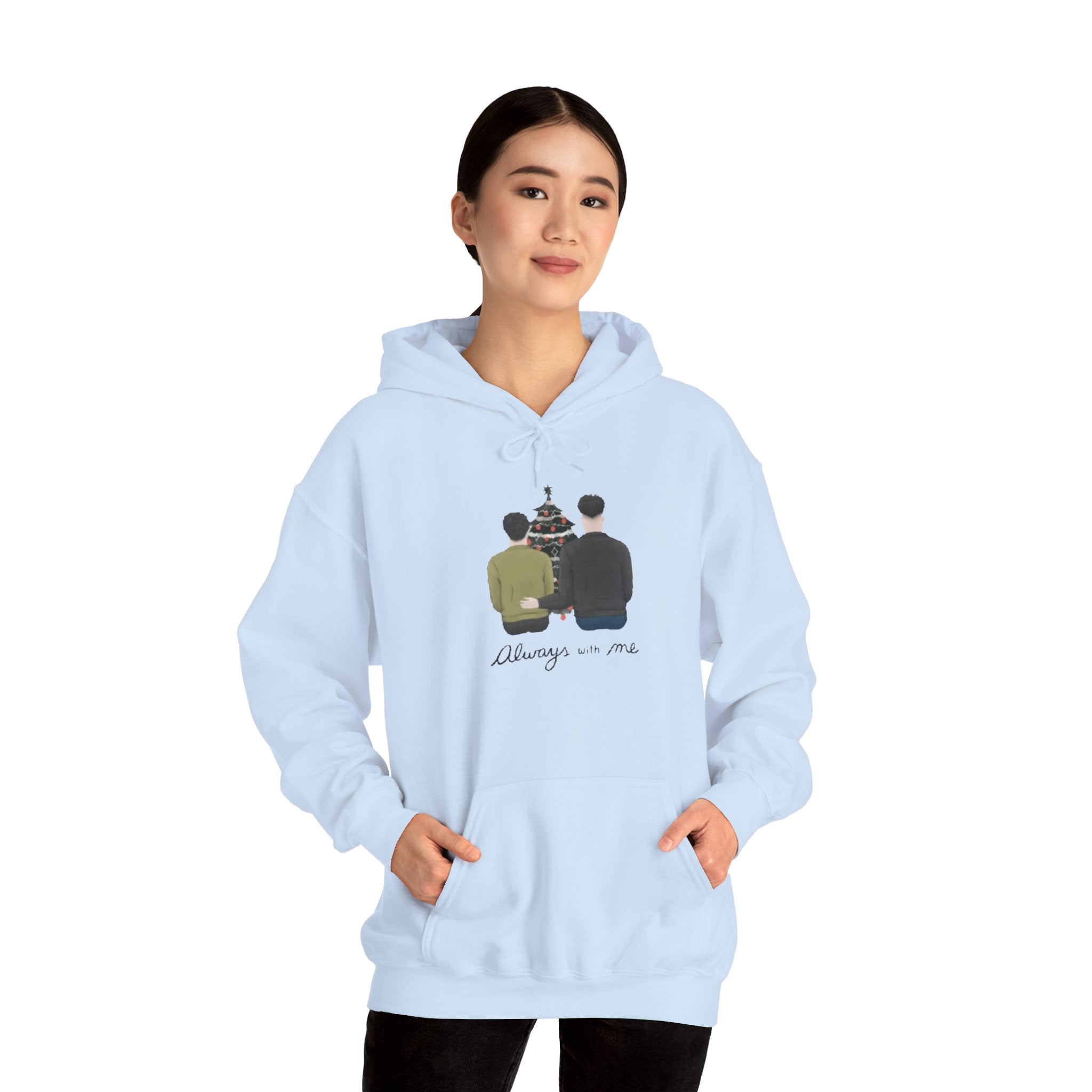 Always with me | Unisex Dry Blend Hooded Sweatshirt